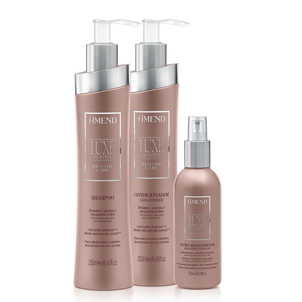 Kit Amend Luxe Creations Blonde Care | 3 produtos image number 0